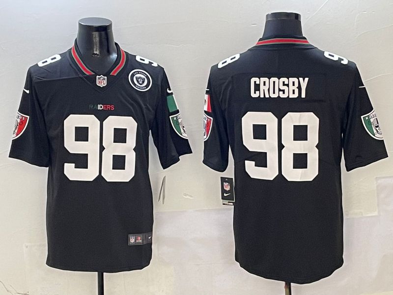 Men Oakland Raiders #98 Crosby Black Mexico 2025 Nike Limited NFL Jersey style 2->oakland raiders->NFL Jersey